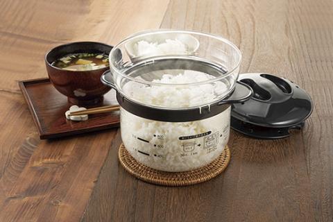 HARIO ガラスのごはん釜・丼鉢セット［XRCN-2-B］［GXD-600］｜ハリオ 耐熱 ガラス おかず鍋 鍋 おかゆ ご飯 ご飯釜 炊飯器 1合 2合 食器 器 キッチン用品 日本製 おしゃれ かわいい 丼 どんぶり_DL17