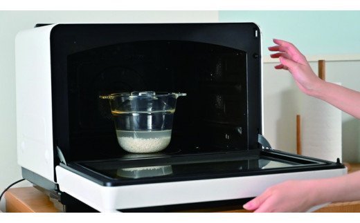 HARIO 電子レンジ用炊飯器 一膳屋［XRCPN-1］｜ハリオ 耐熱 ガラス 器 キッチン 日用品 キッチン用品 日本製 おしゃれ かわいい 調理器具 料理 電子レンジ可 急速炊飯 鍋ごはん 炊飯器 ご飯 1合 簡単 時短_BE59