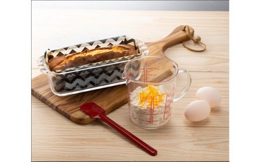 HARIO 耐熱ガラス製スイーツデリキット　HSK-2008-R セット  ※離島への配送不可 | ハリオ 耐熱 ガラス 食器 器 キッチン 日用品 キッチン用品 日本製 おしゃれ かわいい ギフト_BE38