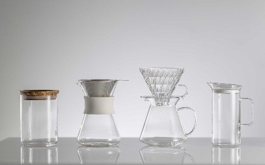 HARIO コーヒーメーカー「Glass Coffee Maker」［S-GCM-40-W］｜ハリオ 耐熱 ガラス キッチン 日用品 キッチン用品 日本製 おしゃれ かわいい コーヒー ドリッパー ドリップ コーヒーメーカー_BE28