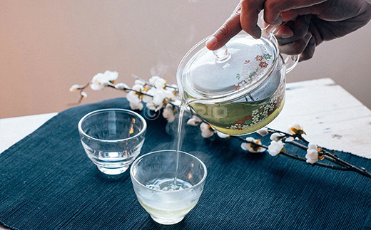 HARIO×たち吉 茶茶急須 禅 雲錦 [T-CHZ-45-UK] | 耐熱 ガラス HARIO ハリオ 食器 キッチン 日用品 キッチン用品 日本製 おしゃれ かわいい 急須 茶々急須 お茶 中国茶 紅茶 ハーブティ 贈答 プレゼント ギフト 贈り物 お祝 _FU50　※離島への配送不可