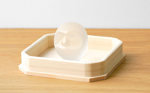 HARIO ダルマ フロスト [HIO-DM-F]｜耐熱 ガラス インテリア HARIO ハリオ 職人 繊細 置き物 置物 オブジェ 飾り物 雑貨 きれいめ おしゃれ かわいい 20代 30代 40代 贈答 プレゼント ギフト 贈り物 お祝 ご褒美 記念品 _FU54　※離島への配送不可