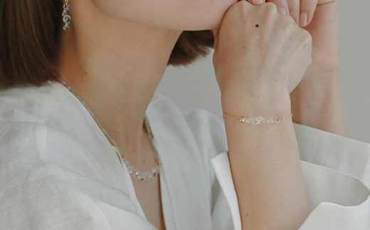 HARIO tane ブレスレッド 渚 [HATN-NG-BL-GF]｜耐熱 ガラス アクセサリー HARIO ハリオ 職人 繊細 フォーマル カジュアル きれいめ おしゃれ かわいい 20代 30代 40代 贈答 プレゼント ギフト 贈り物 お祝 ご褒美 記念品 _FU66　※離島への配送不可