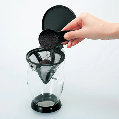 HARIO ドリッパーポット カフェオール［CFO-2B］※離島への配送不可｜ハリオ おしゃれ かわいい シンプル スタイリッシュ 耐熱 ガラス 食器 器 ドリッパー カップ コップ ペーパー不要 コーヒー キッチン 日用品 キッチン用品 _FI54