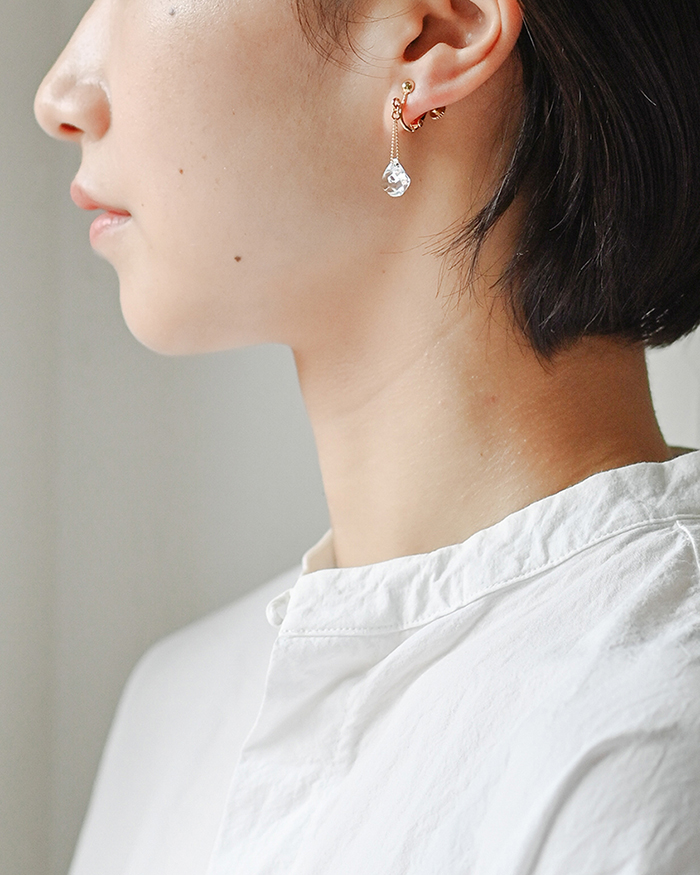 HARIO イヤリング ダイヤモンド カレット［HAA-DC-E］ ※離島への配送不可｜耐熱 ガラス アクセサリー ハリオ ランプワークファクトリー 職人 繊細 フォーマル カジュアル きれいめ おしゃれ 20代 30代 40代_FM78