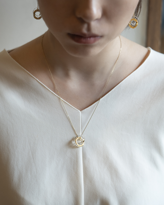 HARIO ネックレス エターナル K10［HAA-ETH-001N-K10］ ※離島への配送不可｜耐熱 ガラス アクセサリー ハリオ ランプワークファクトリー 職人 繊細 フォーマル カジュアル きれいめ おしゃれ 20代 30代 40代_FM61