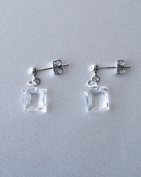 HARIO ピアス ムーンライト［HAA-ML-002P］ ※離島への配送不可｜耐熱 ガラス アクセサリー ハリオ ランプワークファクトリー 職人 繊細 フォーマル カジュアル きれいめ おしゃれ 20代 30代 40代_FM20