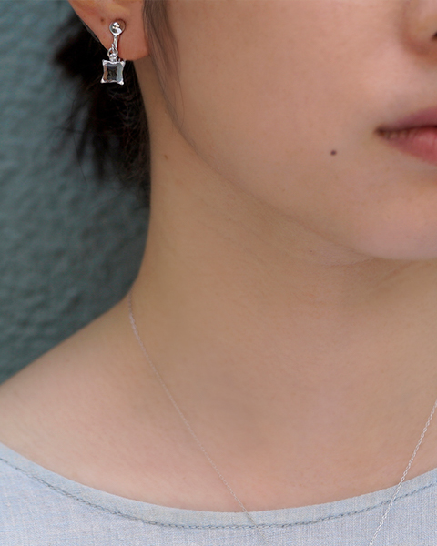 HARIO イヤリング ムーンライト［HAA-ML-003E］ ※離島への配送不可｜耐熱 ガラス アクセサリー ハリオ ランプワークファクトリー 職人 繊細 フォーマル カジュアル きれいめ おしゃれ 20代 30代 40代_FM21