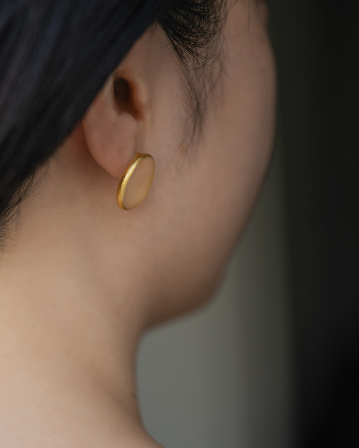 HARIO ピアス モスライン K10［HAA-MSL-P-K10］ ※離島への配送不可｜耐熱 ガラス アクセサリー ハリオ ランプワークファクトリー 職人 繊細 フォーマル カジュアル きれいめ おしゃれ 20代 30代 40代_FM66