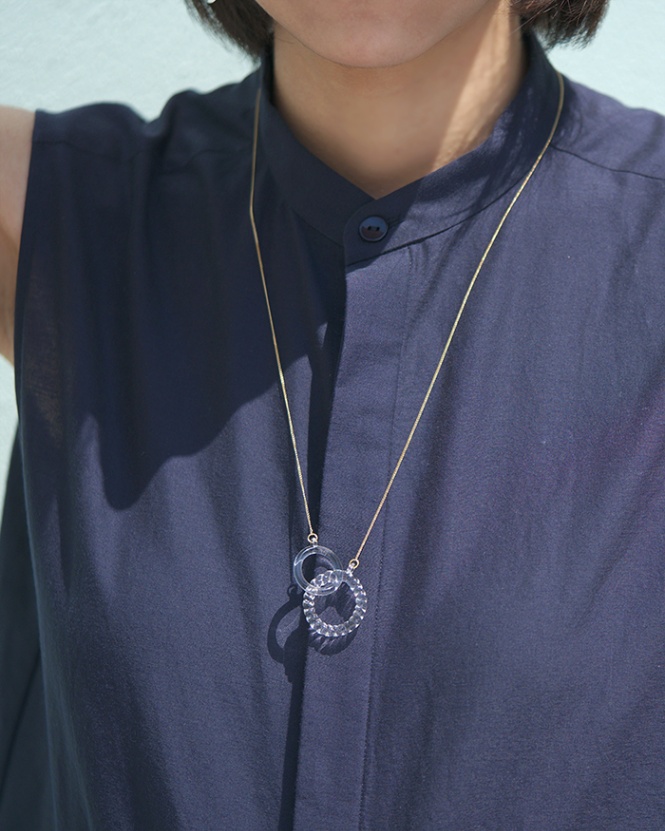 HARIO ネックレス リアン［HAA-RN-001N］ ※離島への配送不可｜耐熱 ガラス アクセサリー ハリオ ランプワークファクトリー 職人 繊細 フォーマル カジュアル きれいめ おしゃれ 20代 30代 40代_FM09