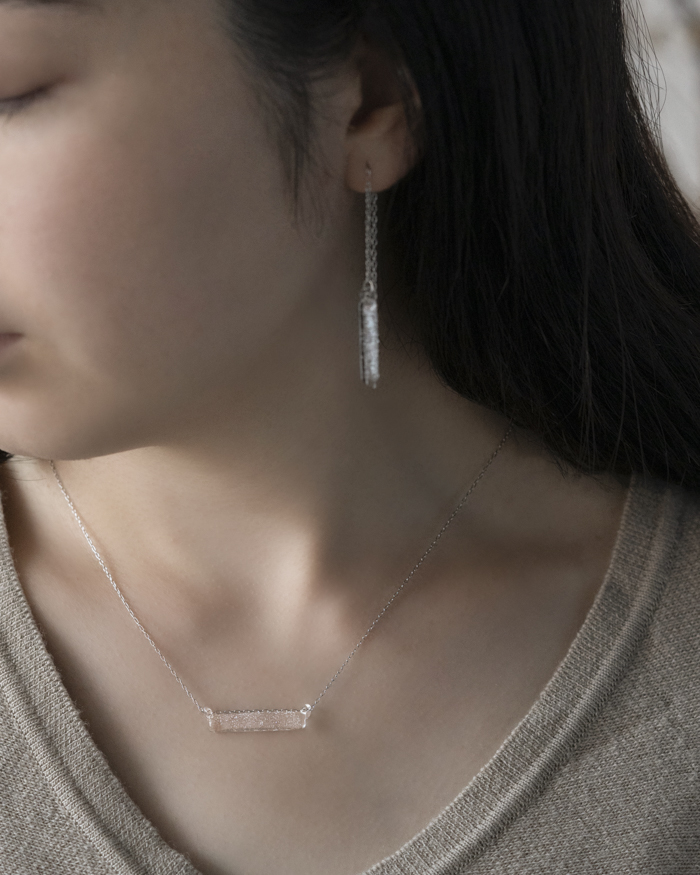 HARIO ネックレス シャーベット［HAA-SB-001N］ ※離島への配送不可｜耐熱 ガラス アクセサリー ハリオ ランプワークファクトリー 職人 繊細 フォーマル カジュアル きれいめ おしゃれ 20代 30代 40代_FM22