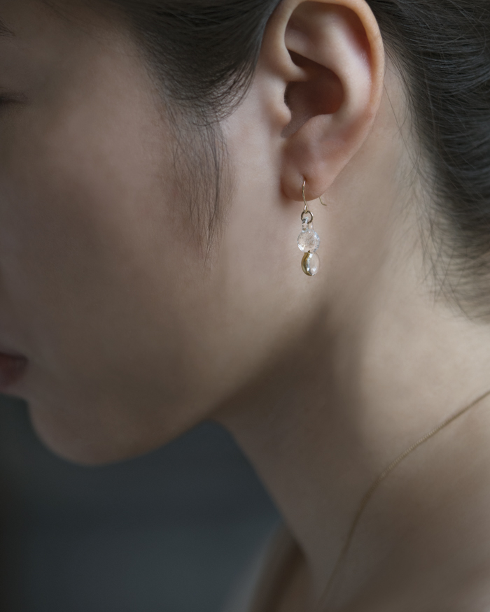 HARIO ピアス スパークル K10［HAA-SPH-002P-K10］ ※離島への配送不可｜耐熱 ガラス アクセサリー ハリオ ランプワークファクトリー 職人 繊細 フォーマル カジュアル きれいめ おしゃれ 20代 30代 40代_FM63