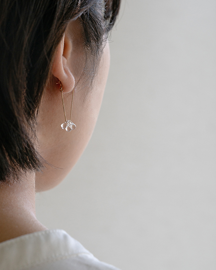 HARIO ピアス リトルティアーズ K10［HAW-LT-P-K10］ ※離島への配送不可｜耐熱 ガラス アクセサリー ハリオ ランプワークファクトリー 職人 繊細 フォーマル カジュアル きれいめ おしゃれ 20代 30代 40代_FM51