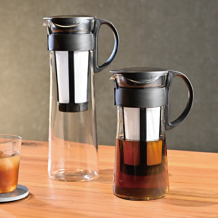 HARIO 水出し珈琲ポットミニ［MCPN-7-B］ ※離島への配送不可｜ハリオ おしゃれ かわいい 冷水筒 フィルターインボトル ボトル ポット ガラスポット コーヒー コーヒーポット 冷蔵庫 アイスコーヒー 耐熱 ガラス 日用品 キッチン用品 ティーポット_FI68