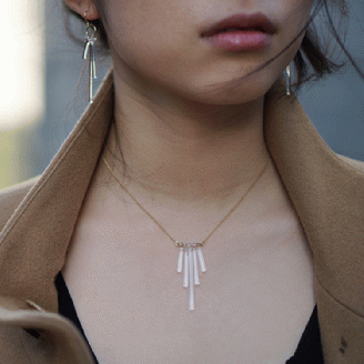 HARIO ネックレス「カナデ」シリーズ［HAA-K-001］｜耐熱 ガラス アクセサリー ハリオ ランプワークファクトリー 職人 繊細 フォーマル カジュアル きれいめ おしゃれ 20代 30代 40代 _BD18