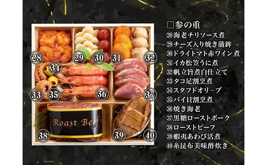 坂東太郎「親孝行おせち」 萬寿～まんじゅ 3段重 | おせち お節 御節 おせち料理 2026 2人前 1人前 少人数 豪華 華やか お正月 新春 ばんどう太郎 坂東太郎 茨城 古河 ※離島への配送不可 ※2025年12月30日お届け _CB32