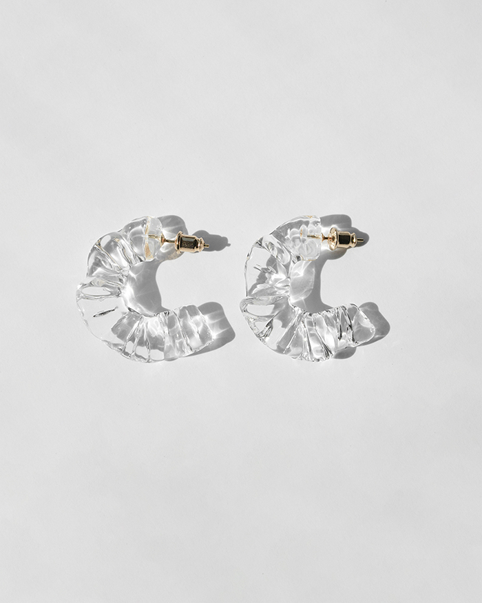 HARIO ピアス アイシクルドレープ［HAA-ID-P］ ※離島への配送不可｜耐熱 ガラス アクセサリー ハリオ ランプワークファクトリー 職人 繊細 フォーマル カジュアル きれいめ おしゃれ 20代 30代 40代_FM68