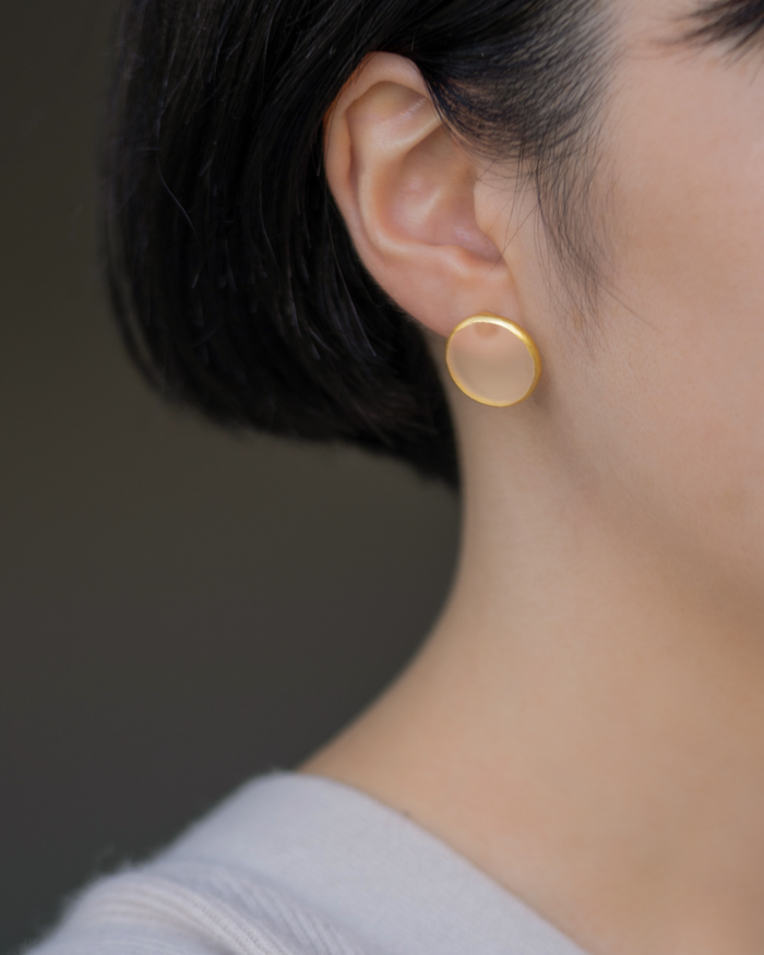 HARIO ピアス モスライン K10［HAA-MSL-P-K10］ ※離島への配送不可｜耐熱 ガラス アクセサリー ハリオ ランプワークファクトリー 職人 繊細 フォーマル カジュアル きれいめ おしゃれ 20代 30代 40代_FM66