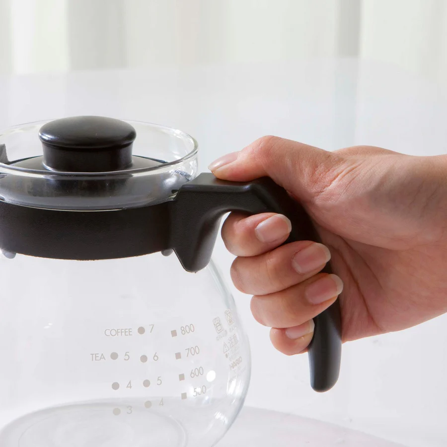 HARIO コーヒー＆ティーサーバー テコ［TCR-100-B］ ※離島への配送不可｜ハリオ おしゃれ かわいい シンプル ティーサーバー コーヒーサーバー サーバー ポット ガラスポット 耐熱 ガラス 日用品 キッチン用品 ティーポット 食洗器可 電子レンジ可_EB95
