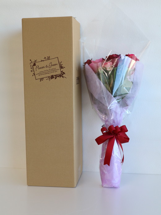 生産農家直送！バラの小さいブーケ 10本セット ※沖縄・離島への配送不可| バラ 薔薇 ばら 花束 花 ブーケ 家庭用 プチギフト 古河ブランド _AL05