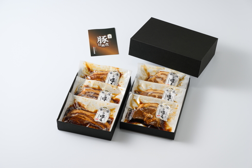 豚肉の甘露煮詰合せ（肩ロース：110g×3・豚バラ：110g×3）茨城県の銘柄豚【常陸の輝き】を使用【古河ブランド認証品】 | 肉 豚肉 バラ 肩ロース ブランド 常陸の輝き 豚の甘露煮 甘露煮 かんろ煮 ご飯のお供 おかず つまみ 惣菜 肴 国産 人気 おすすめ 食べ比べ 食べくらべ アソート セット 取り寄せ お取り寄せ グルメ 惣菜 名物 お土産 ギフト 贈答 贈り物 プレゼント 父の日 お中元 お歳暮 御歳暮 茨城県 古河市 直送_BC08