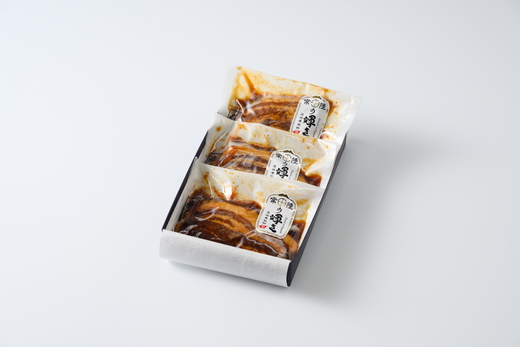 豚肉の甘露煮（豚バラ）3食入 ～茨城県の銘柄豚『常陸の輝き』使用～ 【古河ブランド認証品】 | 豚の甘露煮 ぶた ブタ 甘露煮 かんろに カンロニ 甘い ご飯のお供 贈答 ギフト 茨城県 古河市_BC18