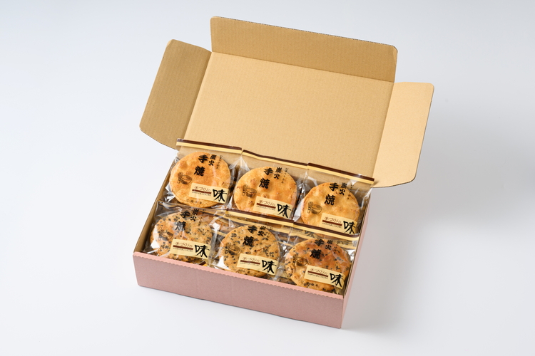 炭火手焼きせんべい組み合わせ（しょうゆ・ごま）各10枚入り | 煎餅 和菓子 せんべい センベイ 醤油 しょうゆ ゴマ 菓子 おやつ お茶請け 手焼き 手作り 詰合せ 詰め合わせセット 食べ比べ 工場直送 老舗 茨城県 古河市_DU04