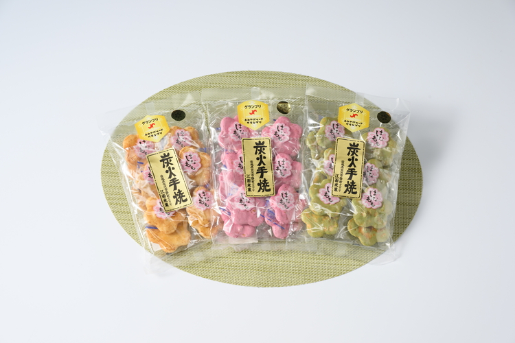 はなももせんべい組み合わせ（12枚入り各1袋） | 煎餅 和菓子 せんべい センベイ 菓子 おやつ お茶請け 手焼き 手作り 詰合せ 詰め合わせセット 食べ比べ 花桃 3種 工場直送 老舗 茨城県 古河市_DU09