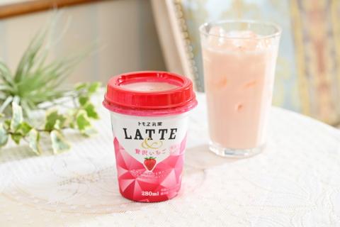 Latte&　贅沢いちご　12本 ※着日指定不可 | 飲み物 飲料 ドリンク カップ飲料 ラテ いちごラテ ラテ ドリンク _DT04