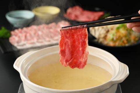 古河市産ローズポーク＆常陸牛『しゃぶしゃぶセット』〈茨城県共通返礼品〉 | 肉 牛肉 豚肉 国産 茨城県 古河市 ブランド 冷凍  しゃぶしゃぶ 小分け 食べ比べ モモ 牛モモ 肩ロース 豚肩ロース 食べくらべ  食べ比べ バラ セット商品 詰め合わせ バラエティギフト 贈答 贈り物 お中元 お歳暮 プレゼント 茨城県 古河市 直送 産地直送 送料無料 _AD09