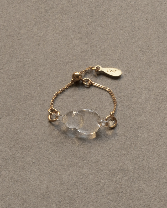 HARIO リング ハモン［HAA-HA-003R］ ※離島への配送不可｜耐熱 ガラス アクセサリー 指輪 ハリオ ランプワークファクトリー 職人 繊細 フォーマル カジュアル きれいめ おしゃれ 20代 30代 40代_FM42