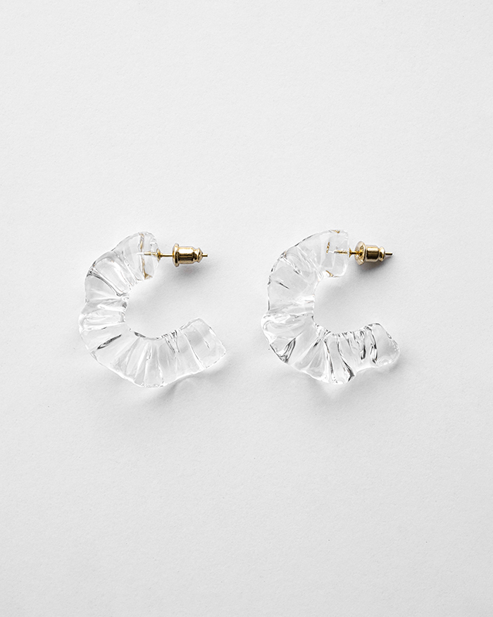 HARIO ピアス アイシクルドレープ［HAA-ID-P］ ※離島への配送不可｜耐熱 ガラス アクセサリー ハリオ ランプワークファクトリー 職人 繊細 フォーマル カジュアル きれいめ おしゃれ 20代 30代 40代_FM68