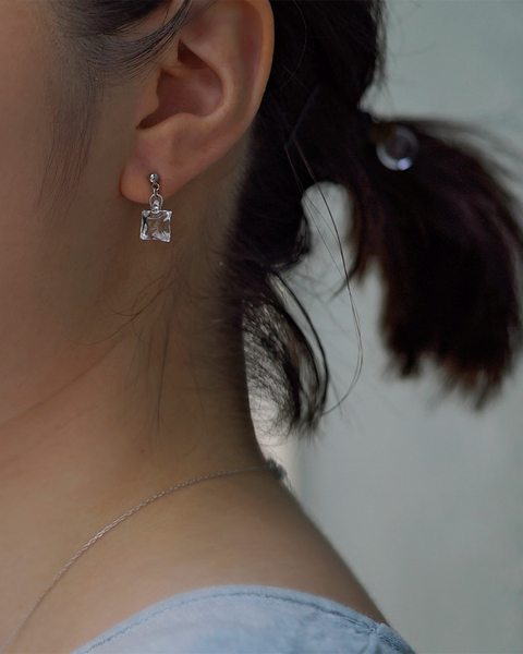 HARIO ピアス ムーンライト［HAA-ML-002P］ ※離島への配送不可｜耐熱 ガラス アクセサリー ハリオ ランプワークファクトリー 職人 繊細 フォーマル カジュアル きれいめ おしゃれ 20代 30代 40代_FM20