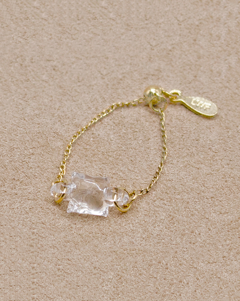 HARIO リング ムーンライト［HAA-ML-004R］ ※離島への配送不可｜耐熱 ガラス アクセサリー 指輪 ハリオ ランプワークファクトリー 職人 繊細 フォーマル カジュアル きれいめ おしゃれ 20代 30代 40代_FM39