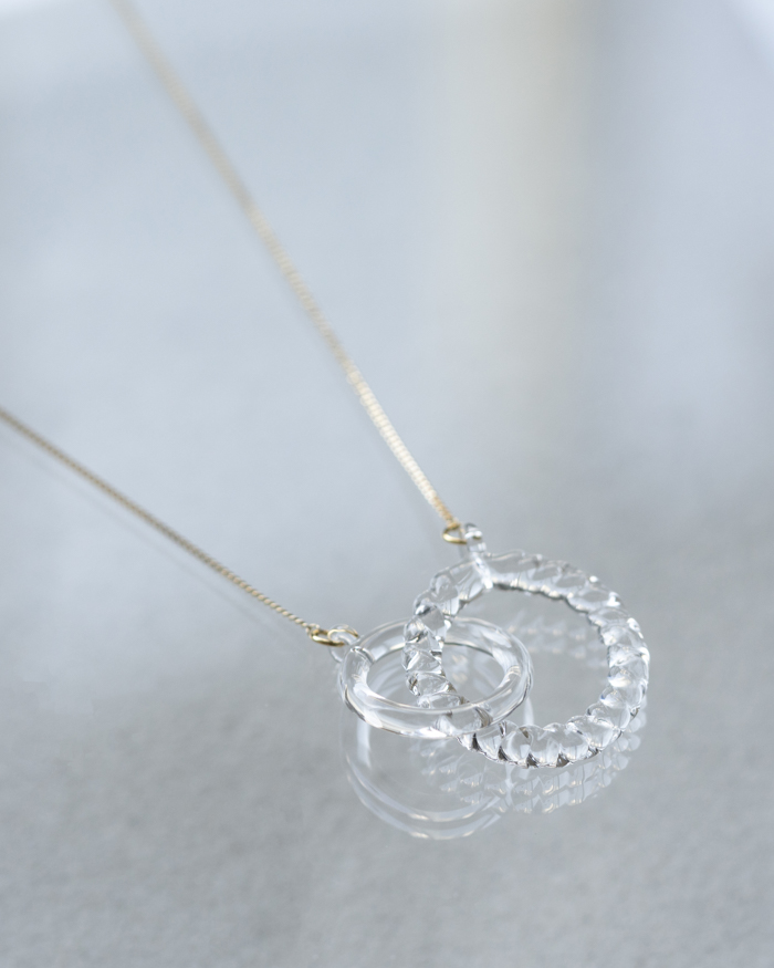 HARIO ネックレス リアン［HAA-RN-001N］ ※離島への配送不可｜耐熱 ガラス アクセサリー ハリオ ランプワークファクトリー 職人 繊細 フォーマル カジュアル きれいめ おしゃれ 20代 30代 40代_FM09