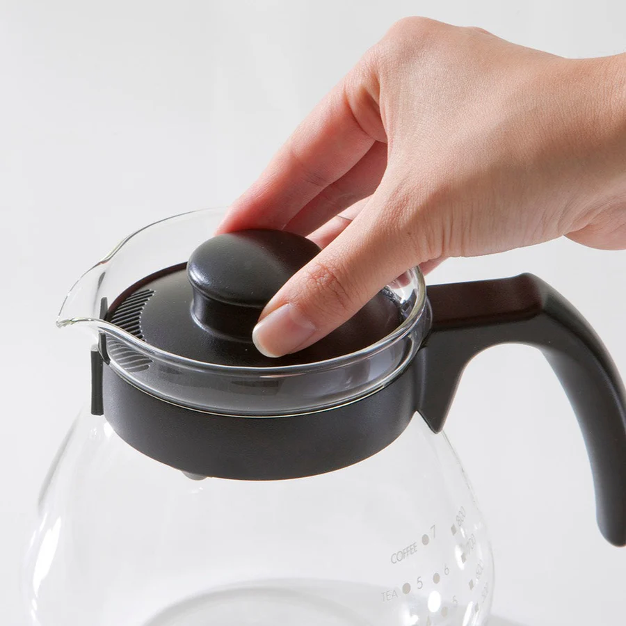 HARIO コーヒー＆ティーサーバー テコ［TCR-100-B］ ※離島への配送不可｜ハリオ おしゃれ かわいい シンプル ティーサーバー コーヒーサーバー サーバー ポット ガラスポット 耐熱 ガラス 日用品 キッチン用品 ティーポット 食洗器可 電子レンジ可_EB95