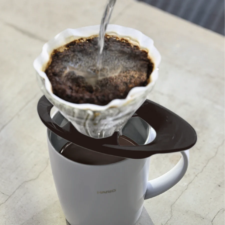 HARIO V60 耐熱ガラス透過ドリッパー 02［VDGR-02-B］ ※離島への配送不可｜ハリオ おしゃれ かわいい スタイリッシュ 耐熱 ガラス 食器 器 熱湯 コーヒードリッパー コーヒー 調理器具 ドリッパー 珈琲 コーヒー キッチン 日用品 キッチン用品_FI24