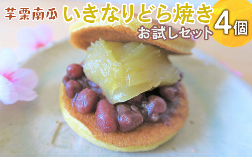 芋栗南瓜いきなりどら焼きお試しセット ※離島への配送不可 ※2026年10月中旬頃～2027年2月中旬頃に順次発送予定 | どらやき 菓子 お菓子 和菓子 おやつ スイーツ 取り寄せ お取り寄せ 個包装 セット 詰合せ 詰め合わせ 専門店 手作り ご家庭用 手土産 ギフト 贈答 贈り物 お中元 お歳暮 プレゼント 送料無料 _CC08