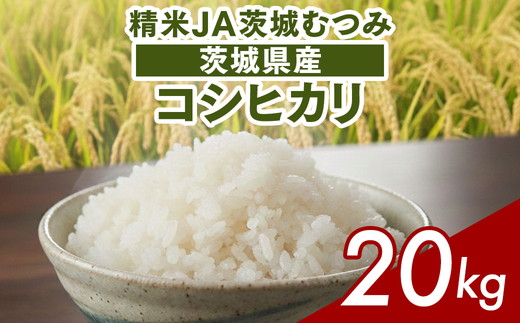 【令和7年産】茨城県産コシヒカリ20kg（10kg×2袋）精米JA茨城むつみ | 米 こめ コメ 20キロ 精米 こしひかり コシヒカリ 茨城県産 贈答 贈り物 プレゼント 茨城県 古河市 JA 農協 直送 産地直送 送料無料 _CL06 ※2025年10月下旬頃より順次発送予定