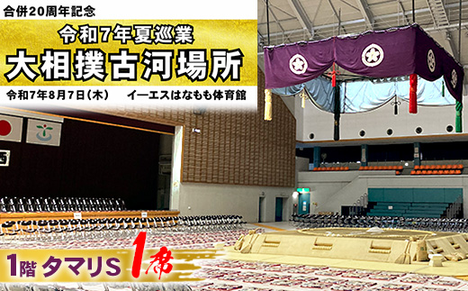 令和7年夏巡業 大相撲古河場所 1階タマリS 1席 8/7開催 ※2025年6月下旬頃までに発送いたします | 相撲 地方巡業 観戦 すもう スモウ たまり タマリ 茨城県 古河市 _DP81