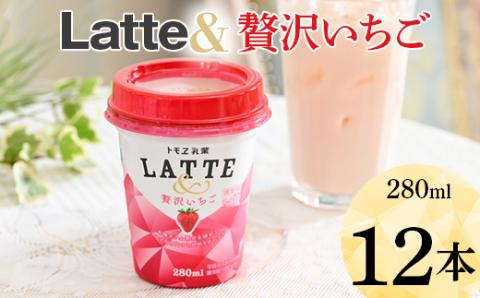 Latte&　贅沢いちご　12本 ※着日指定不可 | 飲み物 飲料 ドリンク カップ飲料 ラテ いちごラテ ラテ ドリンク _DT04