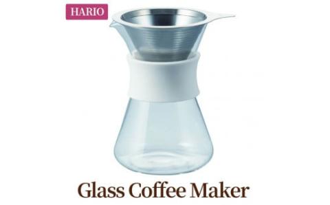 HARIO コーヒーメーカー「Glass Coffee Maker」［S-GCM-40-W］｜ハリオ 耐熱 ガラス キッチン 日用品 キッチン用品 日本製 おしゃれ かわいい コーヒー ドリッパー ドリップ コーヒーメーカー_BE28