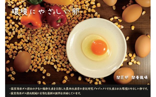 [期間限定]関匠卵 環境にやさしい卵 30個_CP05 ※北海道・沖縄・離島への配送不可