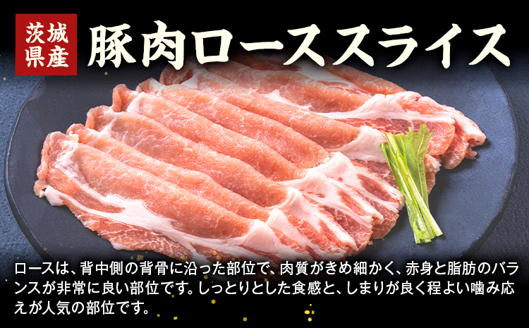 茨城県産 豚肉 ロース スライス 1kg 1パック 500g 株式会社セントラルフード 《60日以内に出荷予定(土日祝除く)》肉 豚肉 ロース 国産 スライス 生姜焼き 茨城県 結城市---yuki_food_2_2p---