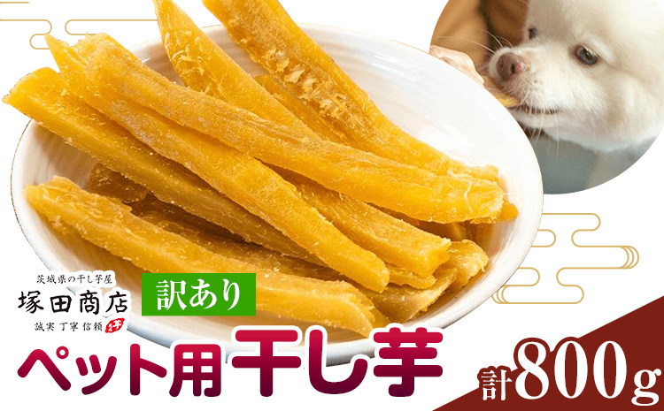 干し芋 ペット用 干し芋 訳あり 800g 茨城県産 紅はるか ほしいも 塚田商店 《30日以内に出荷予定(土日祝除く)》干し芋 干しいも さつまいも サツマイモ さつま芋 お菓子 スイーツ おやつ 和菓子　結城市 訳あり---yuki_tkd_29_w8p---