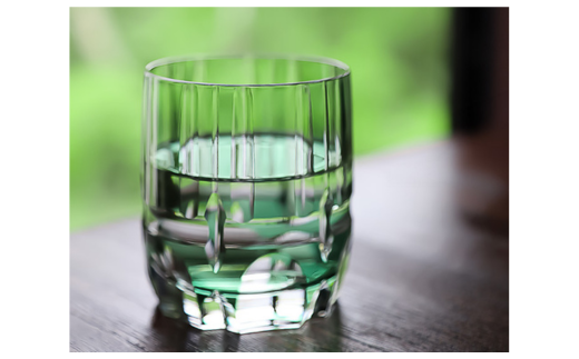 カガミクリスタルのロックグラス〈竹の膳〉T117-1908-CGR