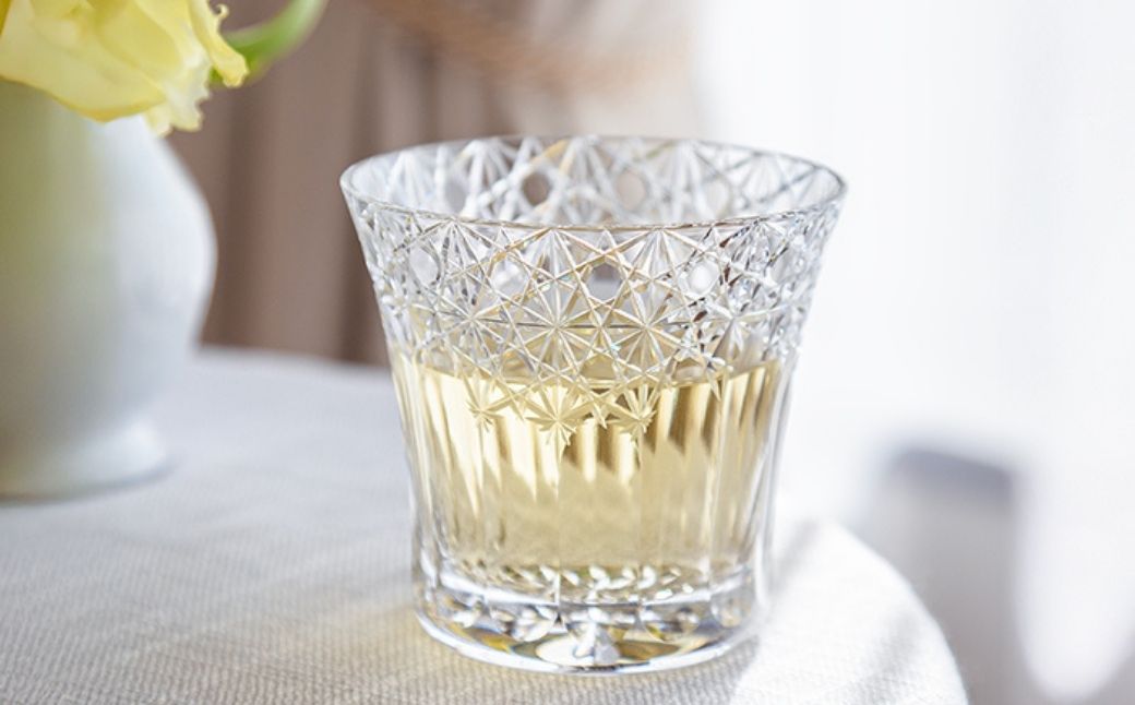 江戸切子 ロックグラス＜夢色＞カガミクリスタル T782-3020|| 江戸切子 クリスタルガラス ロックグラス ロック ウイスキー 焼酎 グラス キレイ 上品 お祝い プレゼント 記念日 日本土産 伝統 日本製 プレゼント 贈り物 卒業祝い 就職祝い 記念品 贈答品 父の日 母の日 茨城県 龍ケ崎市