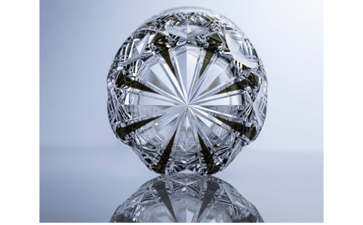 伝統工芸士作カガミクリスタルのロックグラス〈繁菱〉 T794-3011-BLK