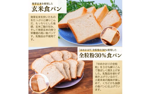 【定期便 12回】国産小麦粉を使用したこだわりの食パン 食べ比べ4種セット