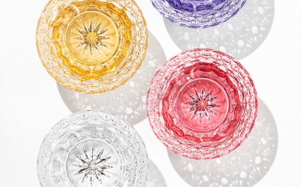 江戸切子 ロックグラス＜夢色＞カガミクリスタル T782-3020|| 江戸切子 クリスタルガラス ロックグラス ロック ウイスキー 焼酎 グラス キレイ 上品 お祝い プレゼント 記念日 日本土産 伝統 日本製 プレゼント 贈り物 卒業祝い 就職祝い 記念品 贈答品 父の日 母の日 茨城県 龍ケ崎市